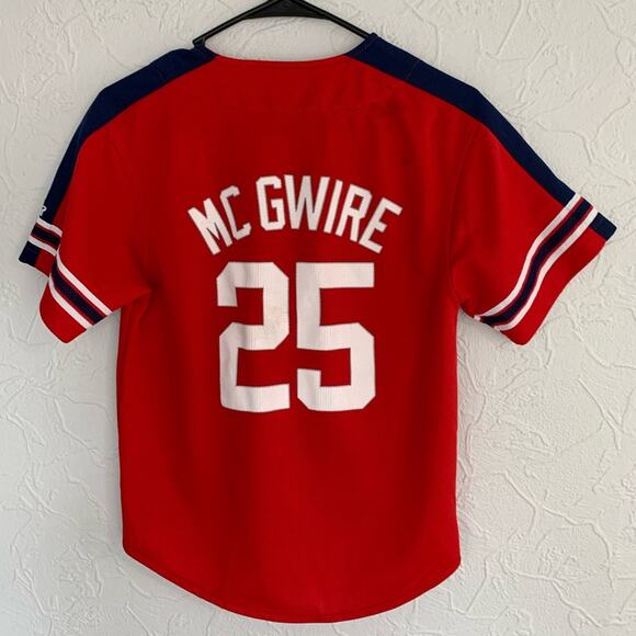 VINTAGE MARK MCGWIRE ST LOUIS CARDINALS STARTER JERSEY SZ YOUTH MEDIUM - Picture 4 of 7